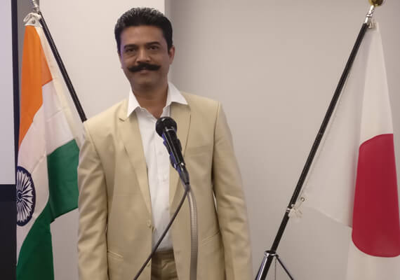 DHAVAL RAVAL社長（アビューデイ）はインド国防代表として日本の訪問  (2017年9月)